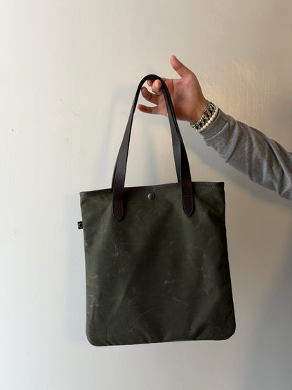 CRT Light Waxed Flat Tote Bag