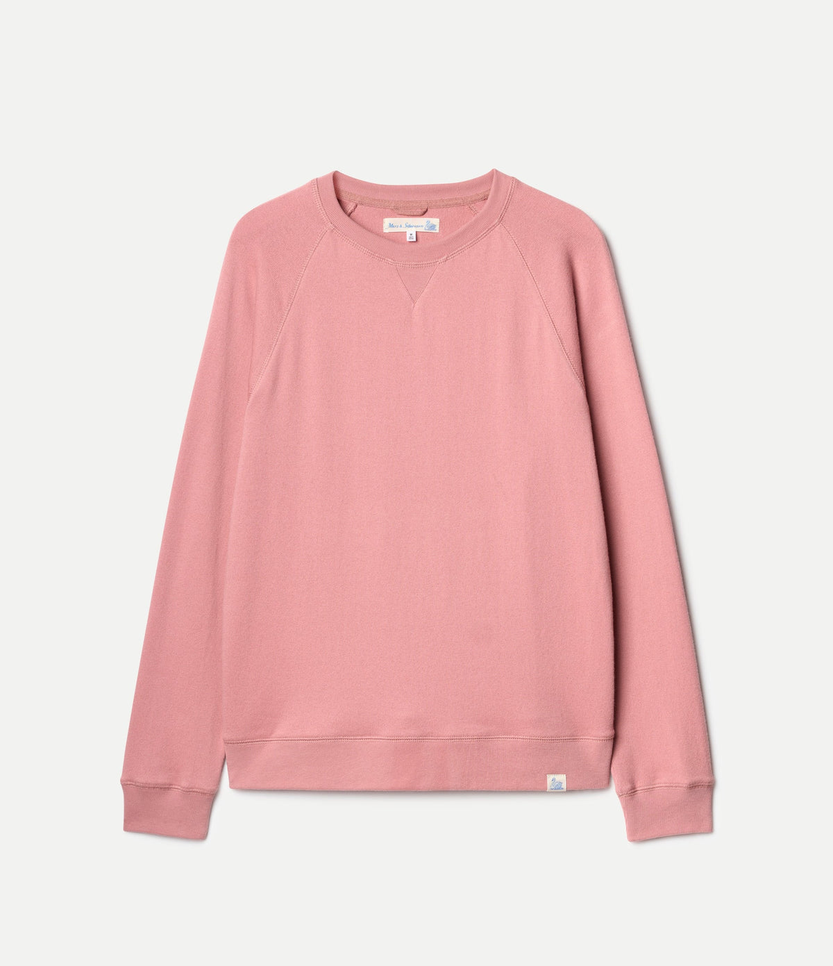 MERZB EASYCREW01 Relaxed Cotton Raglan Sweatshirt Rosewood