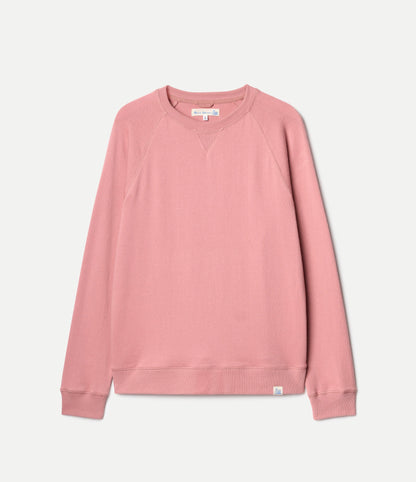 MERZB EASYCREW01 Relaxed Cotton Raglan Sweatshirt Rosewood
