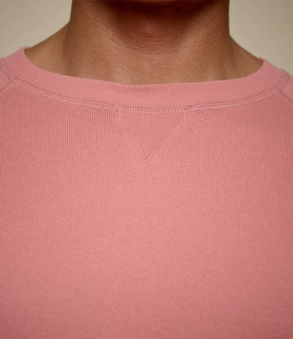 MERZB EASYCREW01 Relaxed Cotton Raglan Sweatshirt Rosewood
