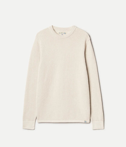 MERZB EASYKNIT Lightweight Waffle Knit Sweater Nature