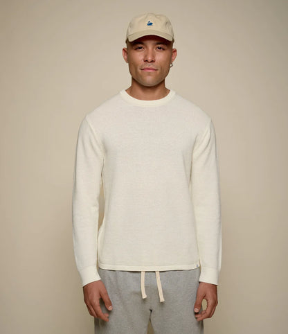 MERZB EASYKNIT Lightweight Waffle Knit Sweater Nature