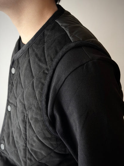 LAVENHAM X HOUSES THORNHAM Quilted Gilet Multi Black