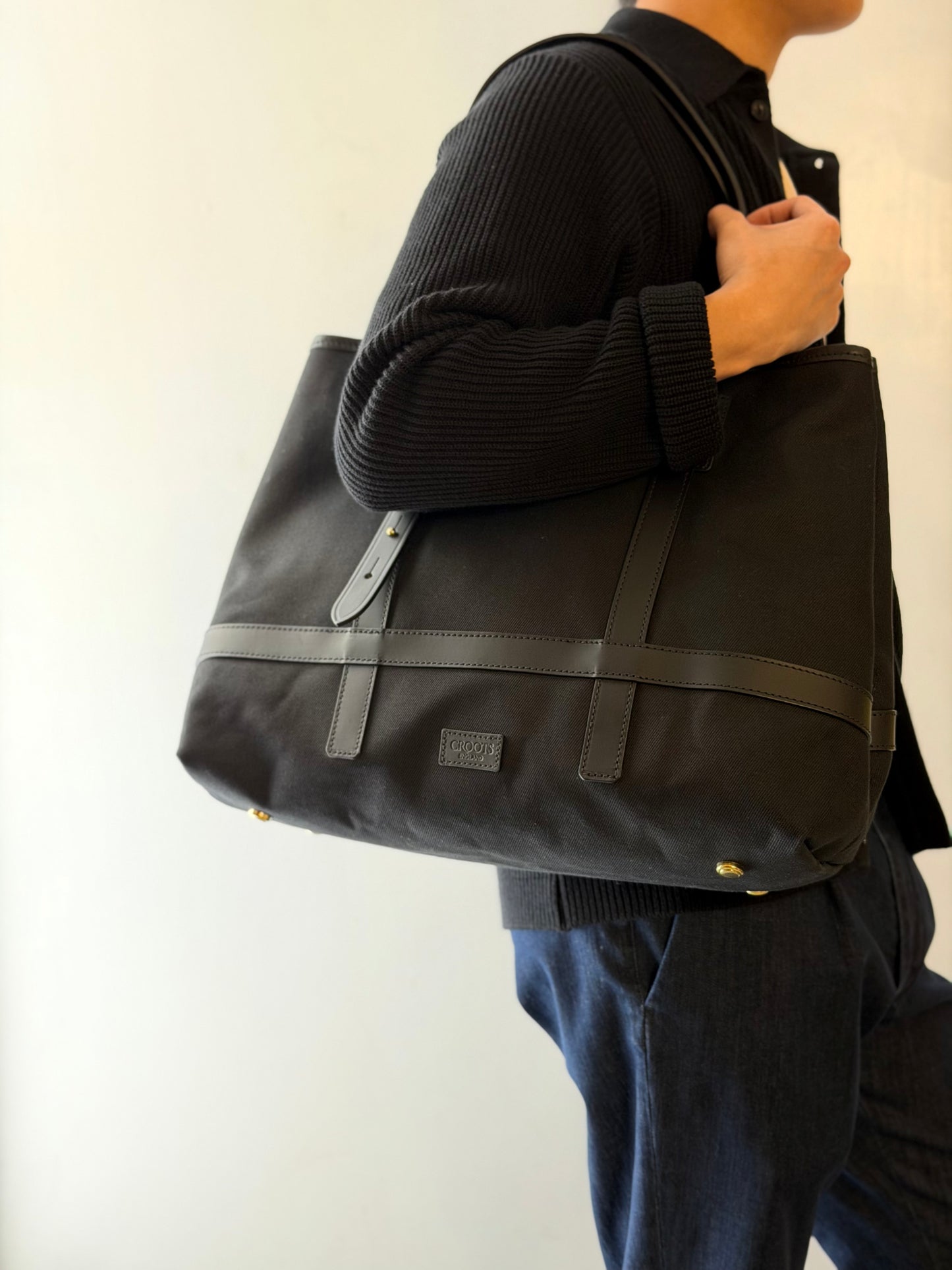 CRT x Houses BRITISH TWILL Sam Browne Tote Bag