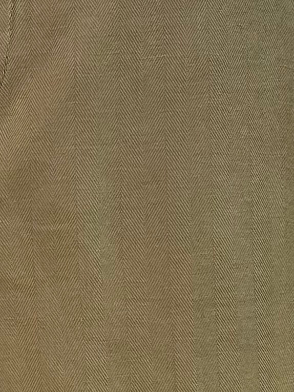 PEN Men's Baldo Trousers Cotton/ Linen Herringbone Olive