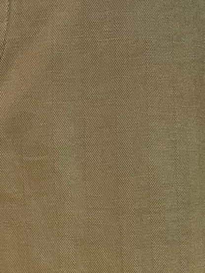 PEN Men's Baldo Trousers Cotton/ Linen Herringbone Olive