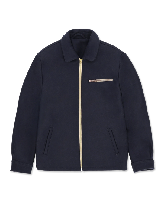 FTA George Wool Zip Jacket Navy