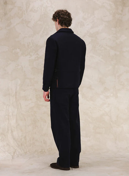 FTA George Wool Zip Jacket Navy