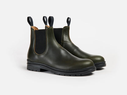 GRL The Baslow Chelsea Boot - Horween Chromexcel Forest Green
