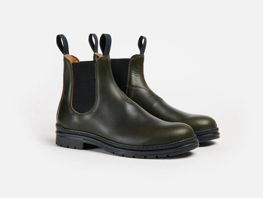 GRL The Baslow Chelsea Boot - Horween Chromexcel Forest Green