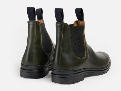 GRL The Baslow Chelsea Boot - Horween Chromexcel Forest Green