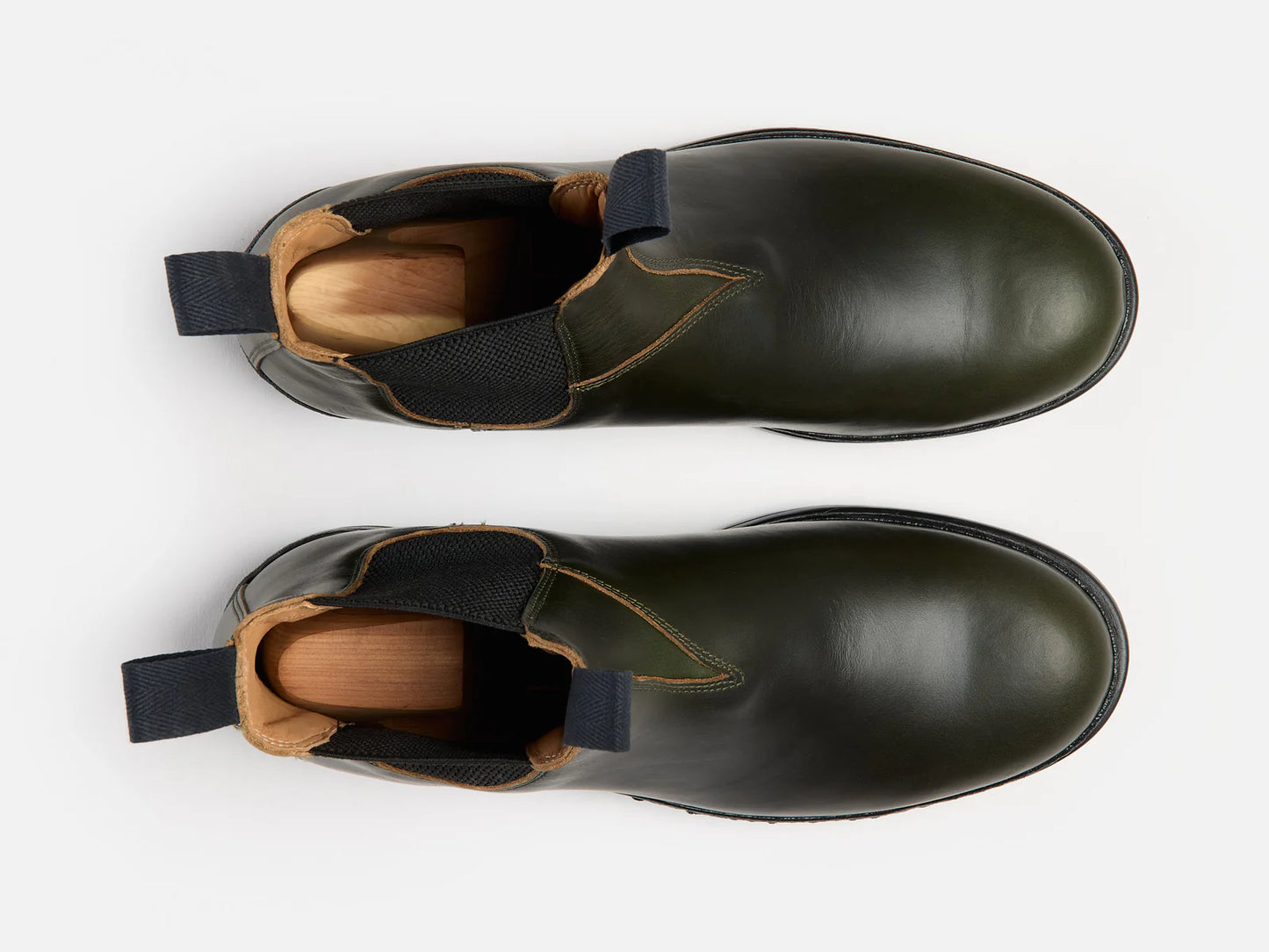 GRL The Baslow Chelsea Boot - Horween Chromexcel Forest Green