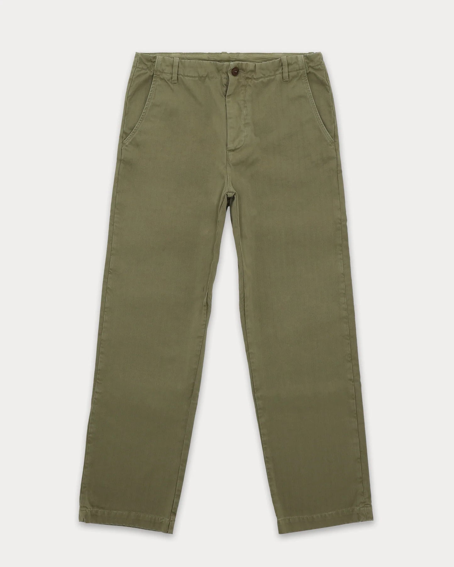 Fortela HECTOR Cotton Herringbone Trousers Sage