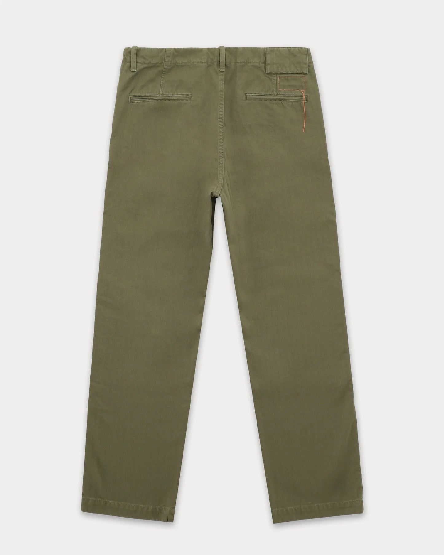 Fortela HECTOR Cotton Herringbone Trousers Sage