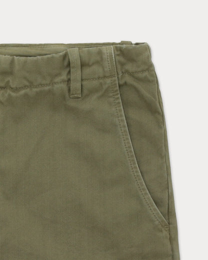 Fortela HECTOR Cotton Herringbone Trousers Sage