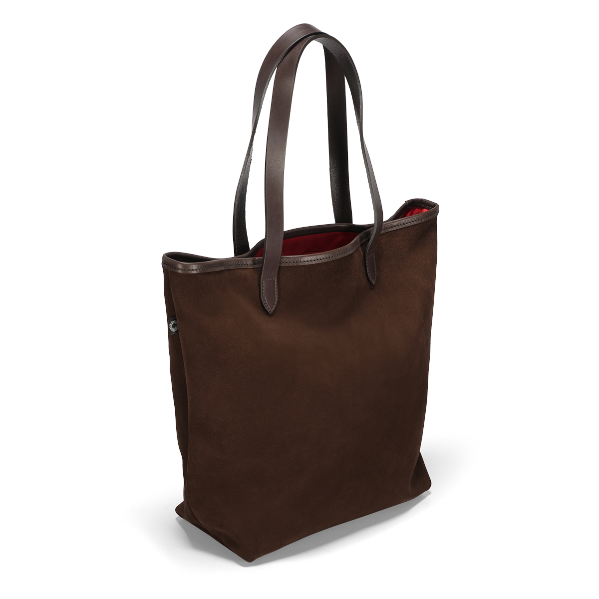 CRT SUEDE Leather Tall Tote Bag