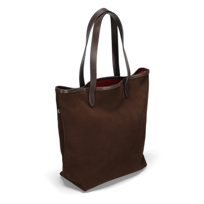 CRT SUEDE Leather Tall Tote Bag