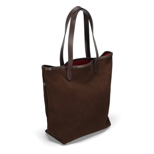 CRT SUEDE Leather Tall Tote Bag