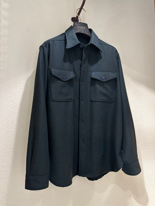 FTA CPO Blended Wool OverShirt Forest Green