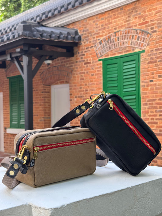 CRT Vintage Canvas Waxed Mini Box Bag