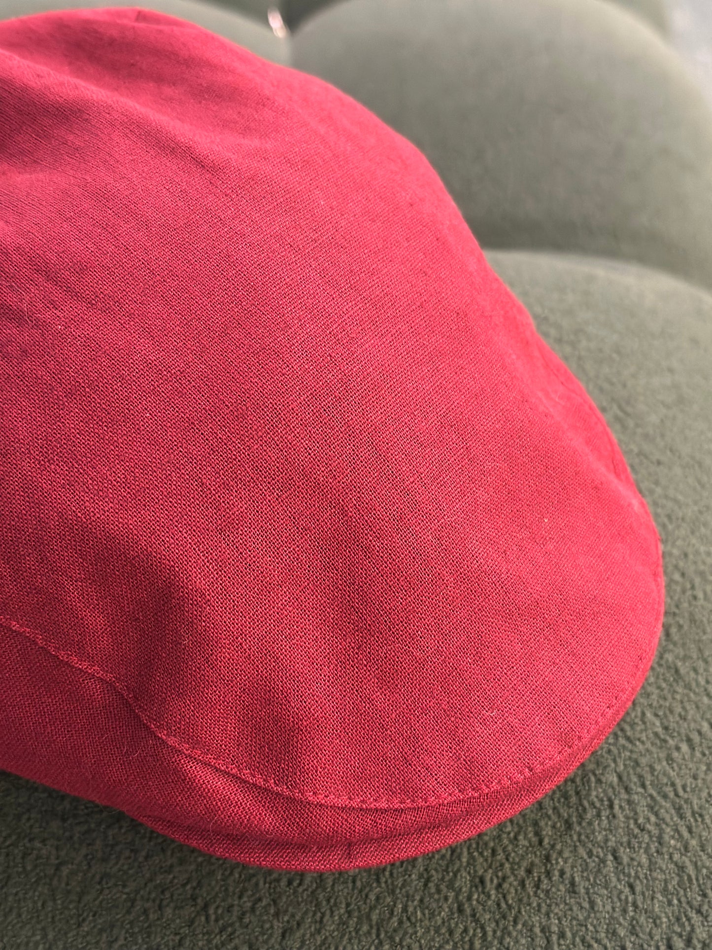 Christys BALMORAL Linen Cap Canberry