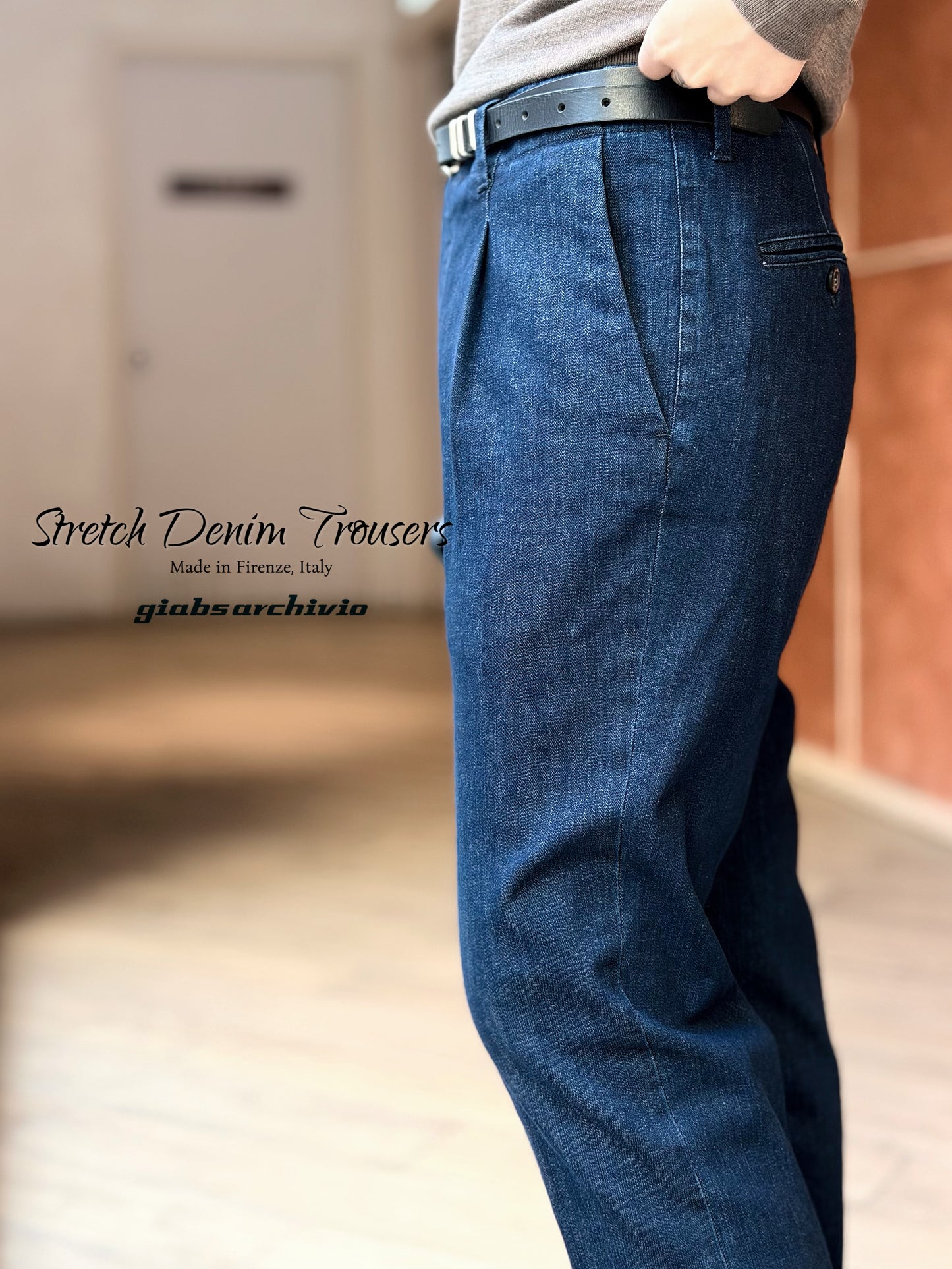 GBS VERDI/M Stretch Washed Denim A1405 Navy