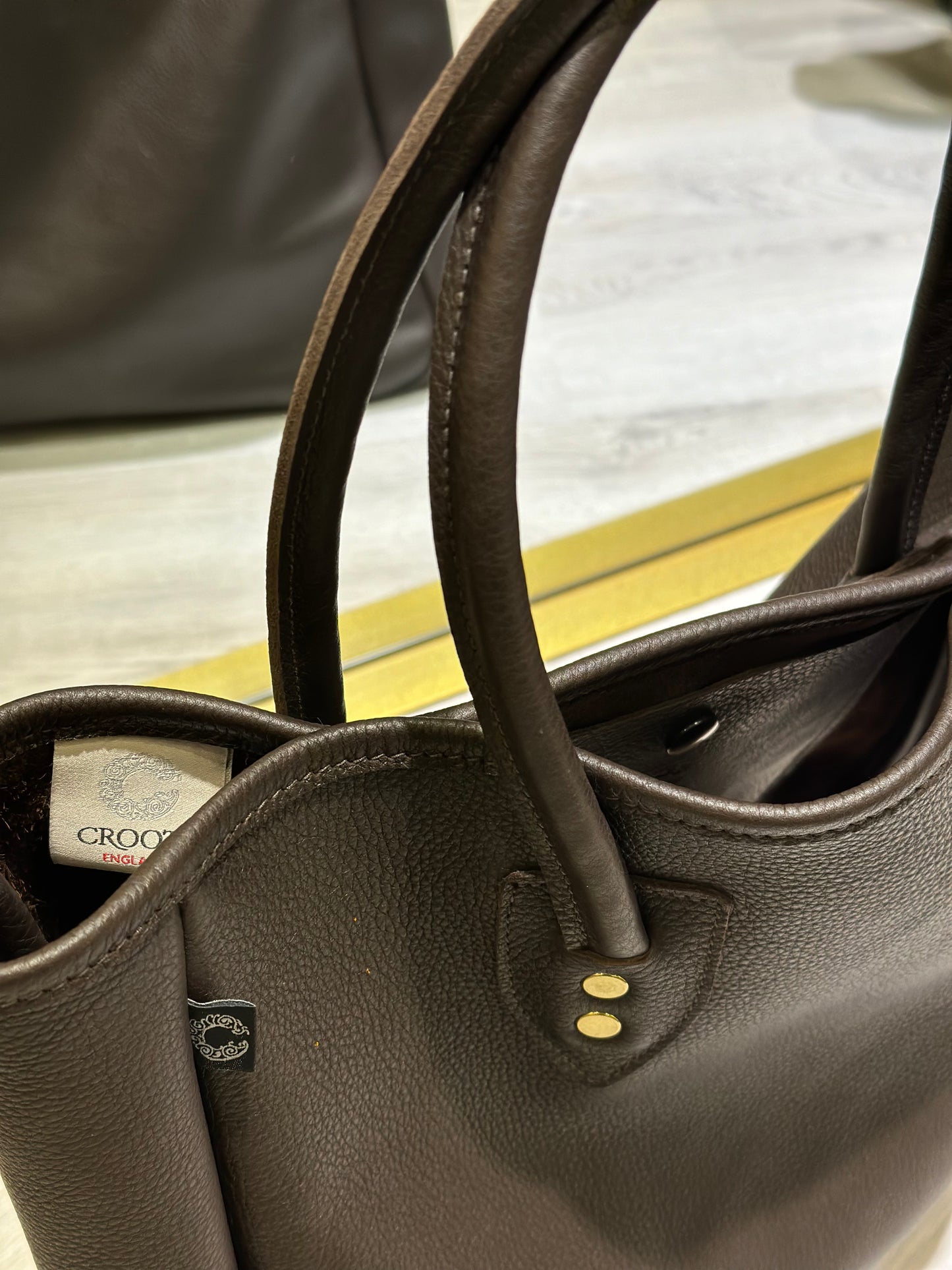 CRT Soft Grain Leather Field Tote Bag