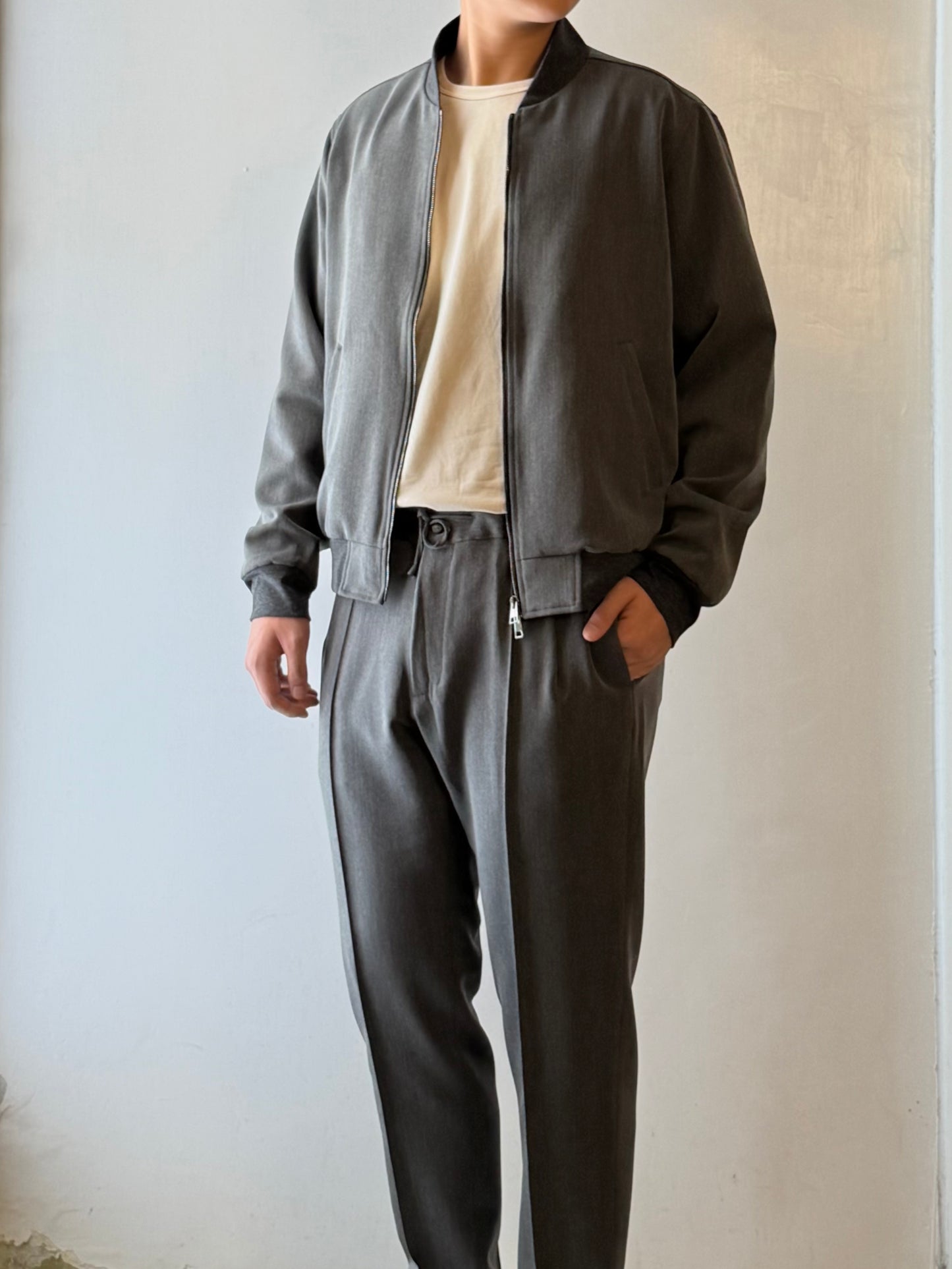 GBS BARDI Bomber Stretch Jacket A5783 Charcoal