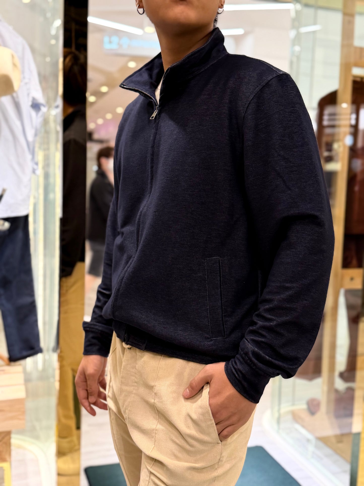 GBS PUCCINO Stand Collar Jacket A1405 Navy