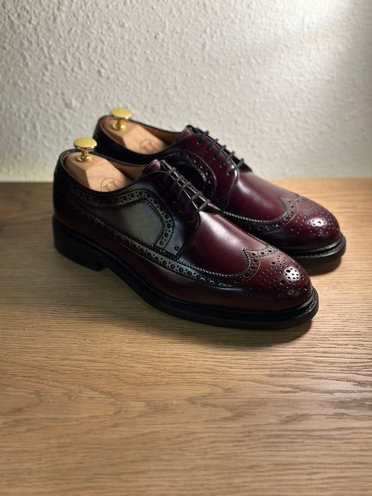 HE LECONFIELD II Brogues Shoes Burgundy Calf