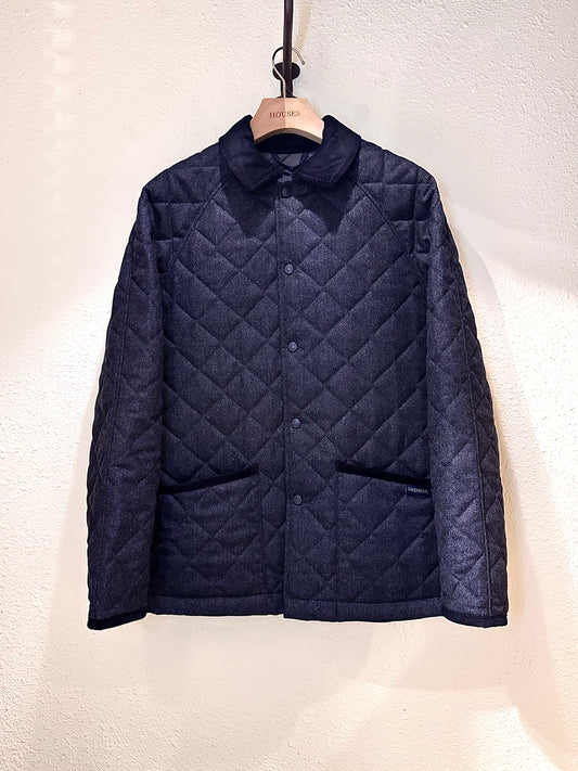 LVH x HOUSES WINSTON Wool Quilted Jacket Dark Navy