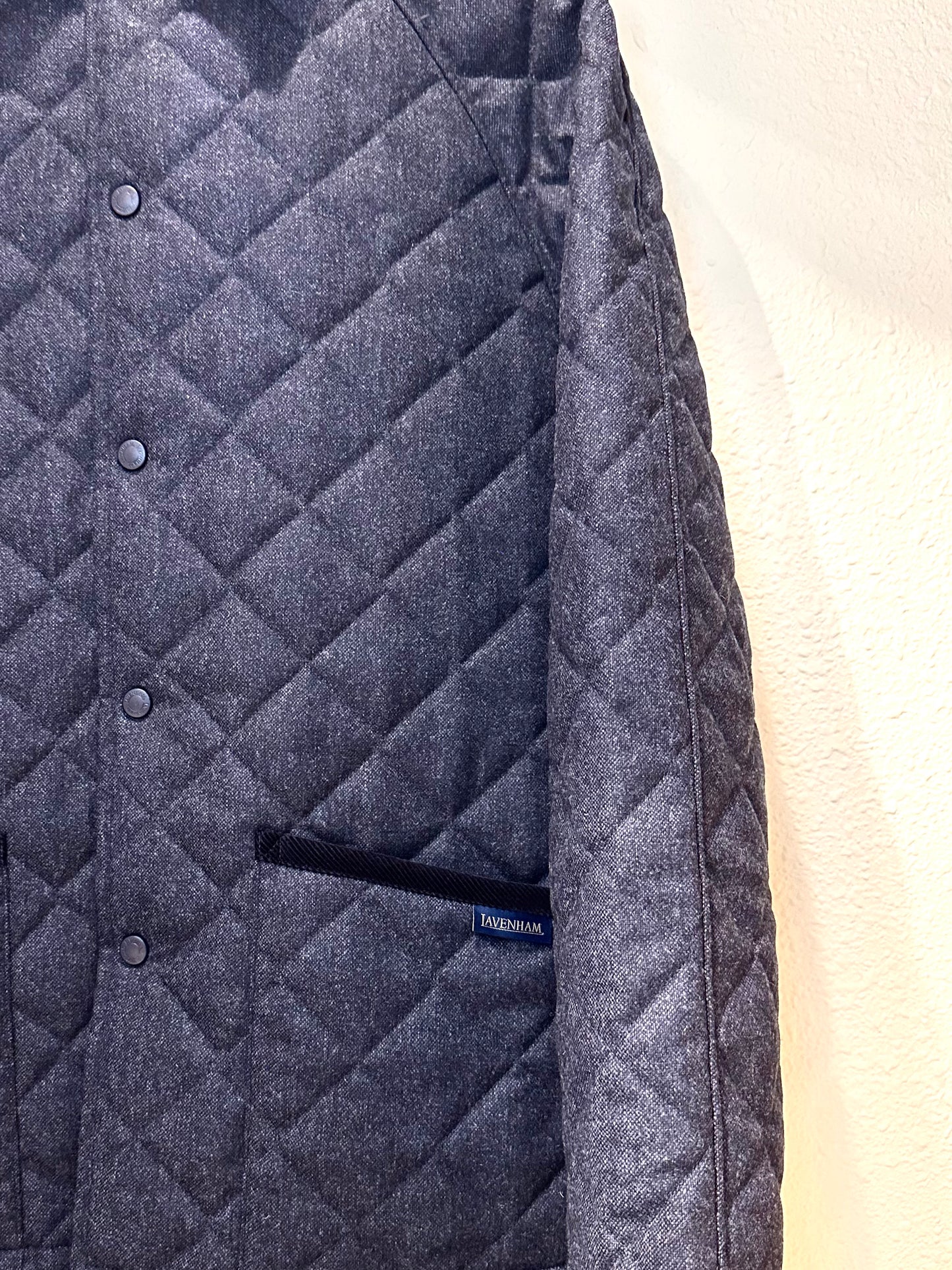 LVH x HOUSES WINSTON Wool Quilted Jacket Dark Navy