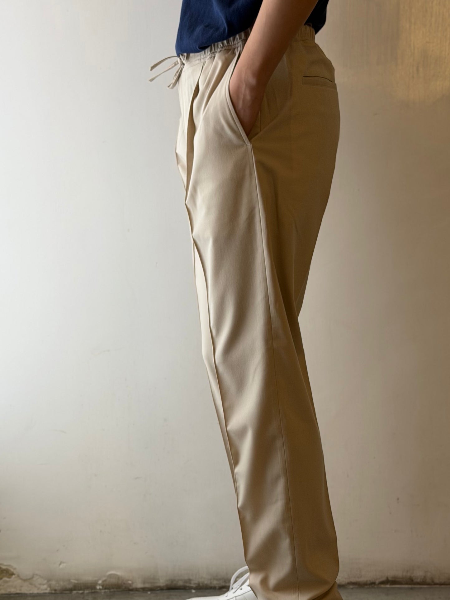 GBS DELLA ROBBIA/P Lightweight Trousers A5959 Off White