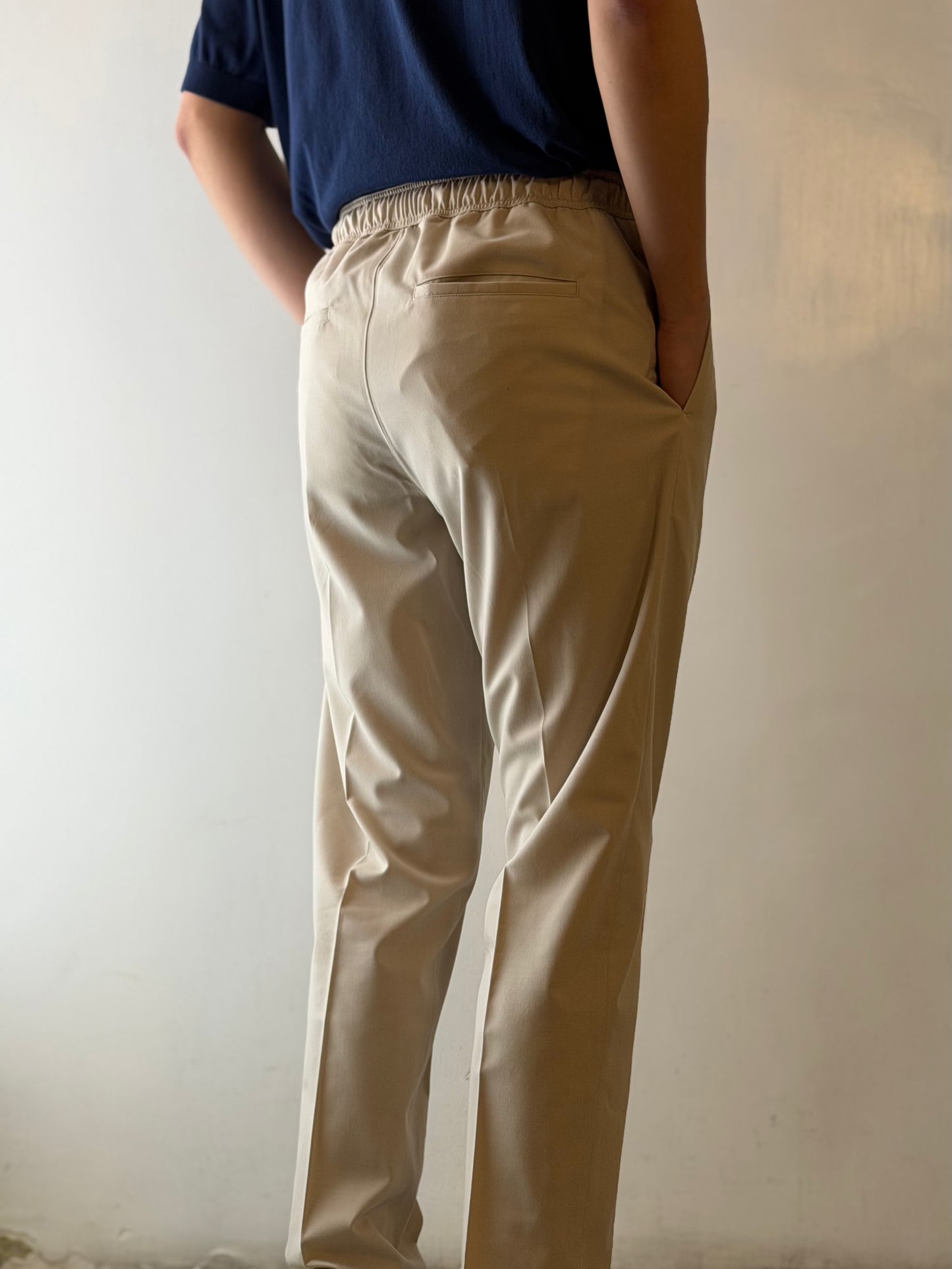 GBS DELLA ROBBIA/P Lightweight Trousers A5959 Off White