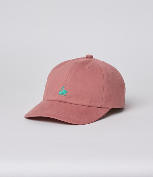 MZB CAP01 Swan Logo Organic Cotton Cap Rosewood