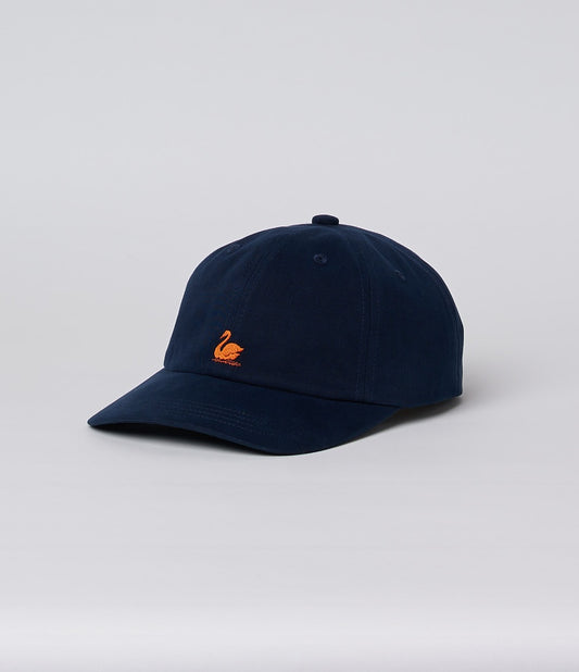 MZB CAP01 Swan Logo Organic Cotton Cap Night Blue