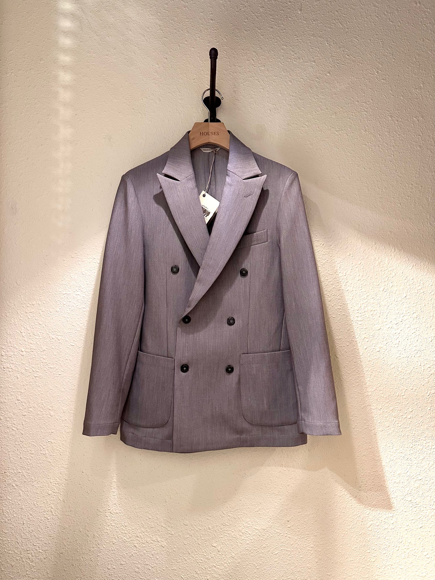 GBS PALAGIO Double-Breasted Jacket A5734 Grey