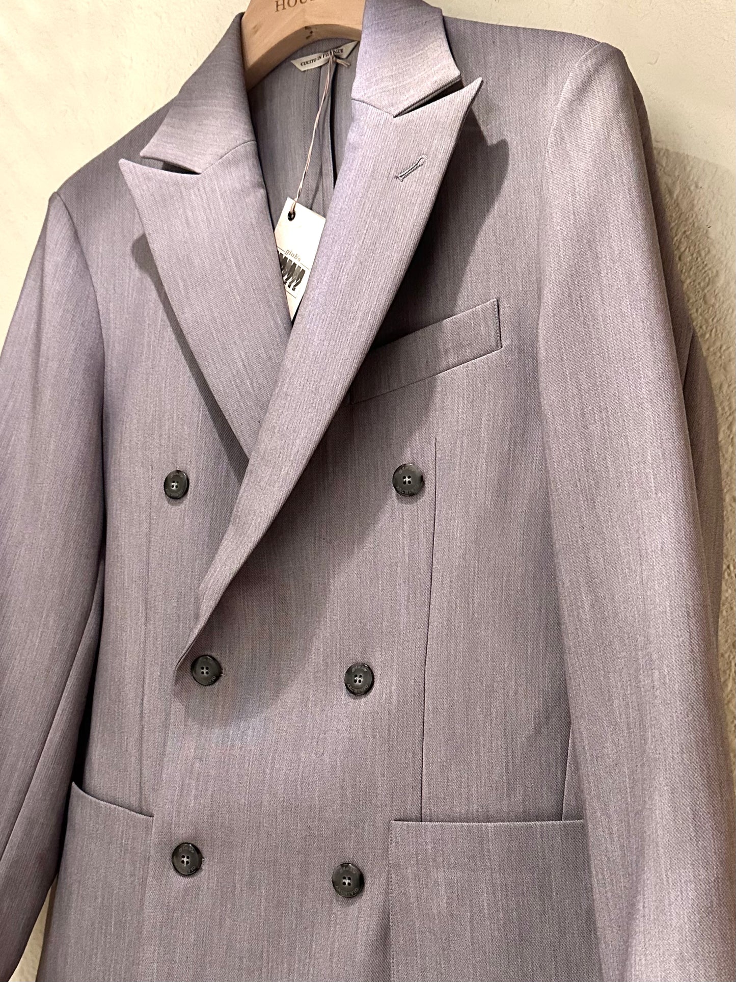 GBS PALAGIO Double-Breasted Jacket A5734 Grey