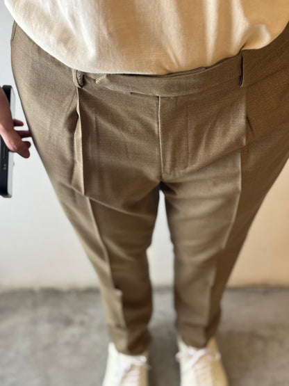 GBS DANTE 700/P Trousers A5959 Wool Blend Trousers Light Brown