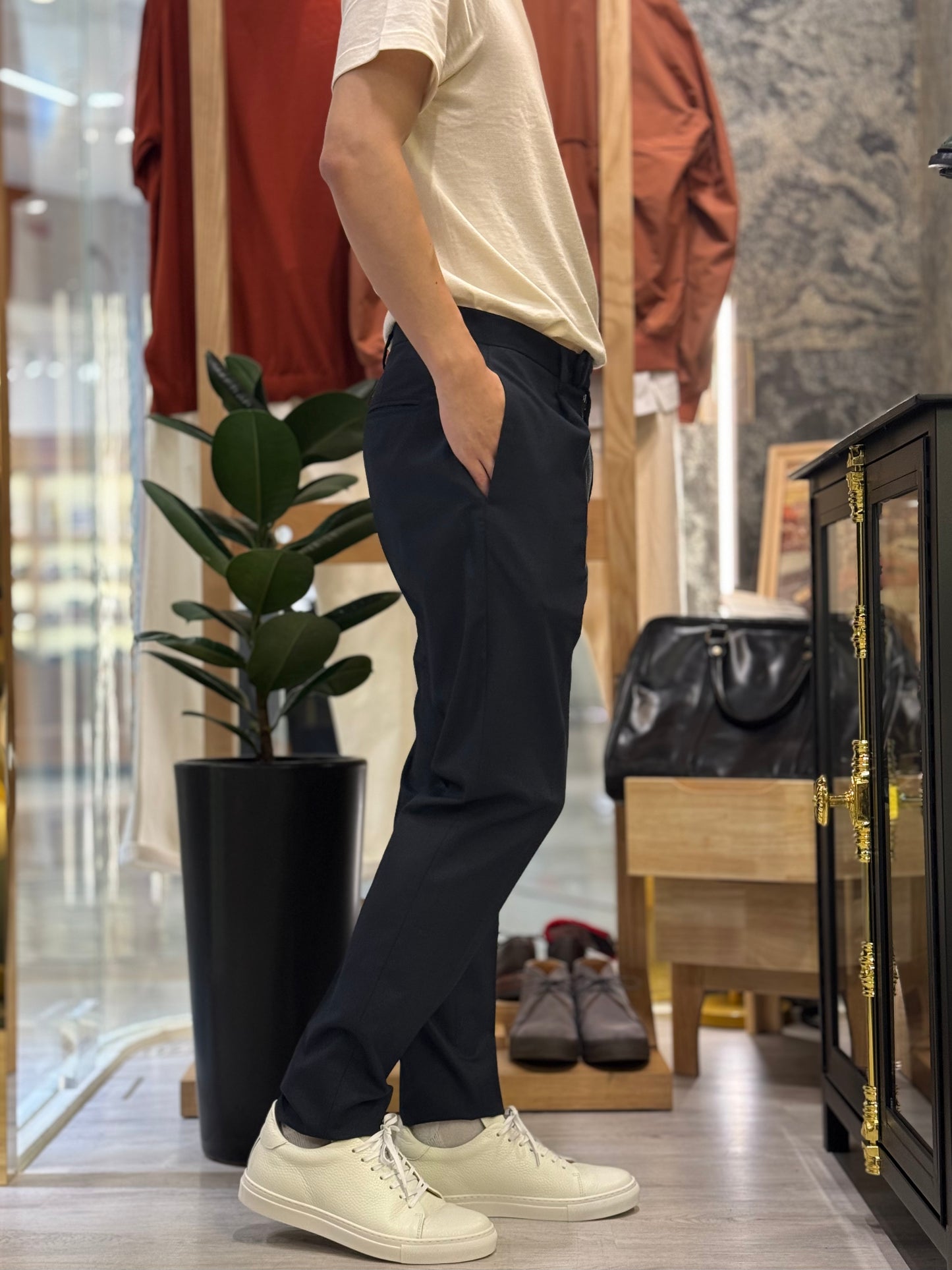 GBS DANTE 700/P Trousers A5959 Wool Blend Trousers Navy