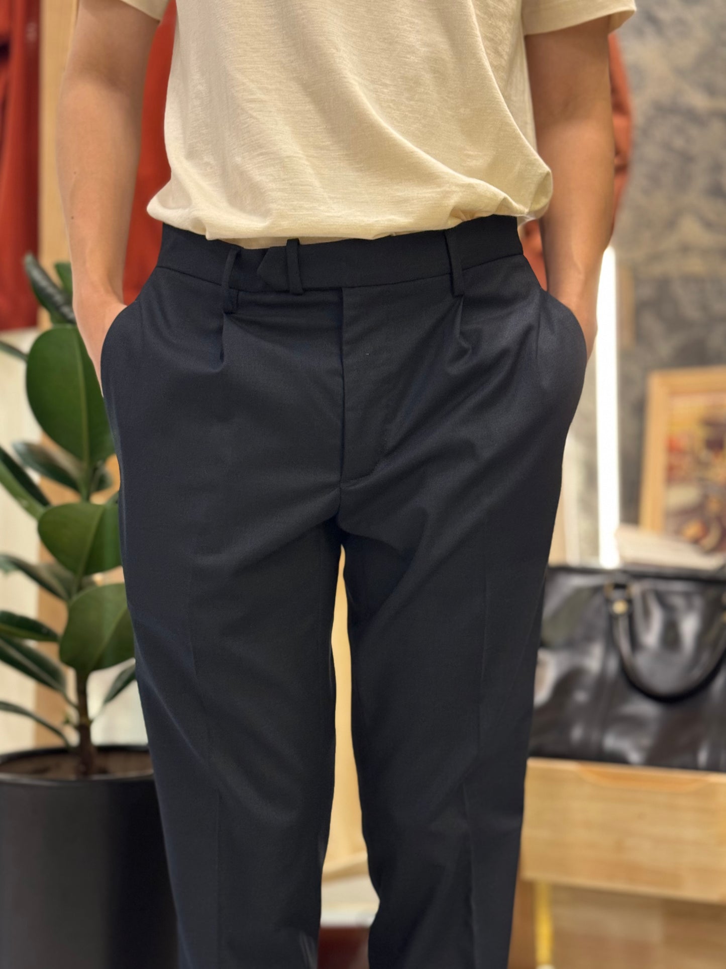 GBS DANTE 700/P Trousers A5959 Wool Blend Trousers Navy