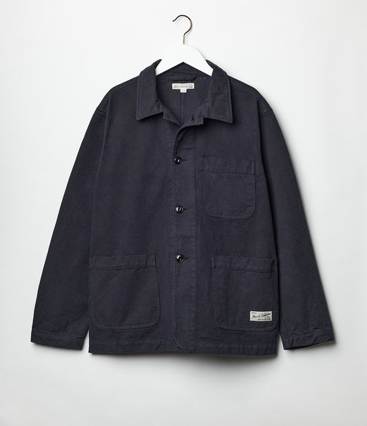 MERZB JKT05 Organic Cotton Twill Worker Jacket Charcoal