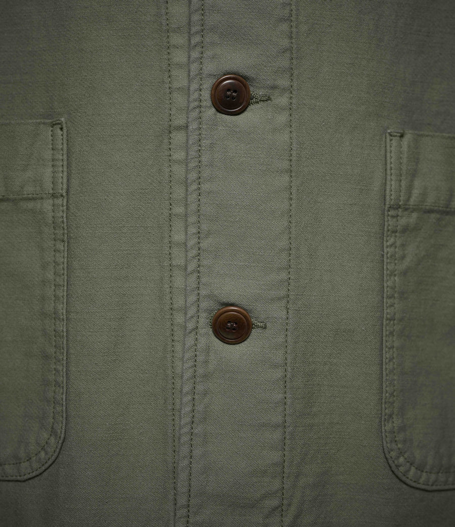MERZB JKT08SC Cropped Sateen Canvas Worker's Jacket Army