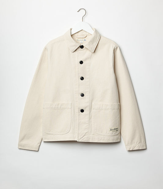 MERZB JKT08 Organic Cotton Twill Cropped Fit Jacket Nature