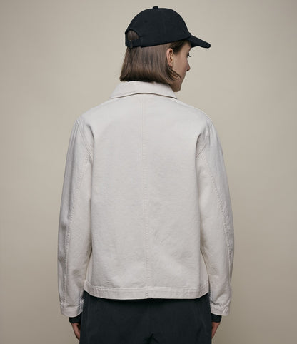 MERZB JKT08 Organic Cotton Twill Cropped Fit Jacket Nature