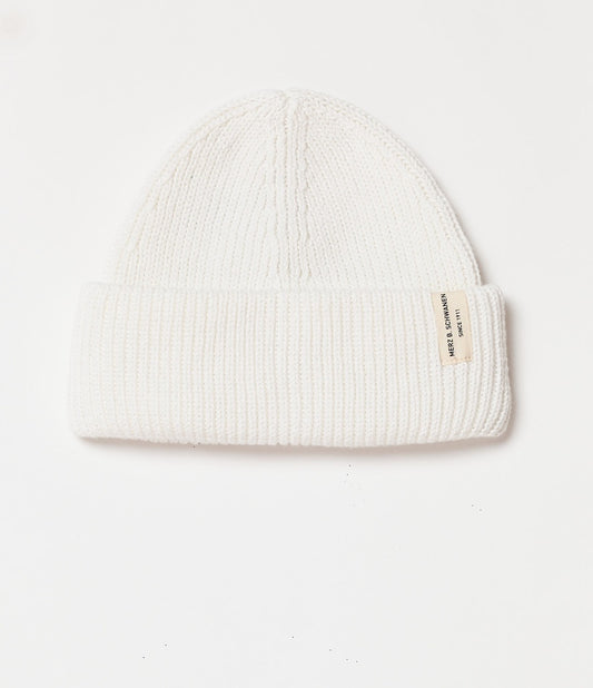 MZB KBN01 BEANIE Organic Cotton White