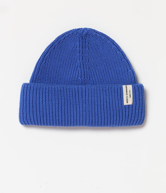 MZB KBN01 BEANIE Organic Cotton Washed Blue