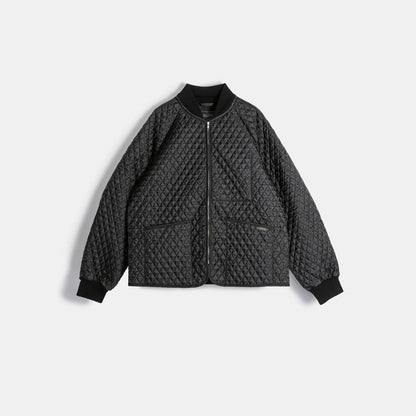 LVH Black Edition Lightweight Zipped Bomber Quilted Jacket