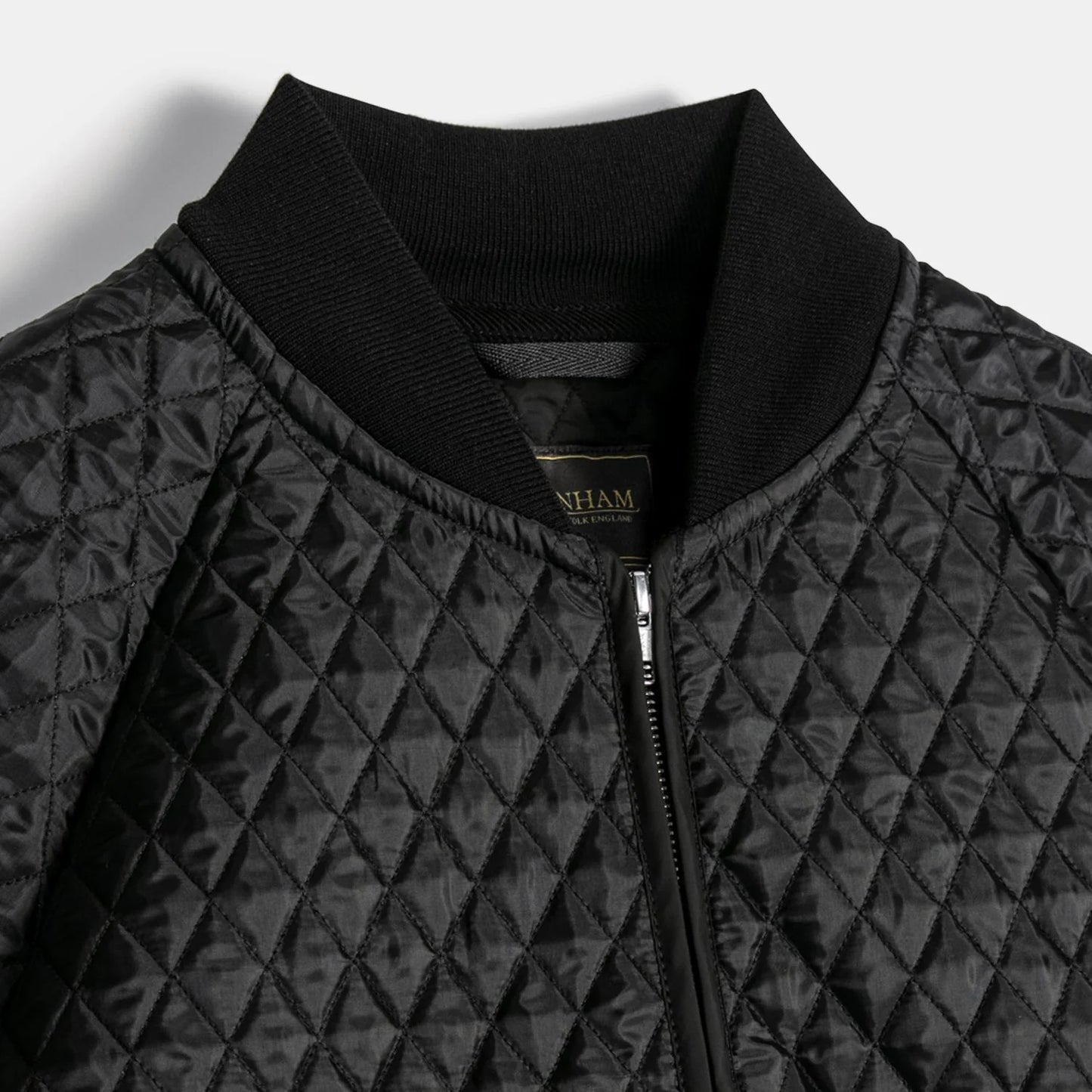 LVH Black Edition Lightweight Zipped Bomber Quilted Jacket