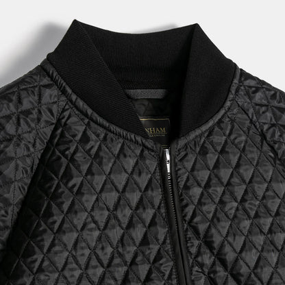 LVH Black Edition Lightweight Zipped Bomber Quilted Jacket